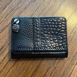 Brighton Card Holder Black Leather